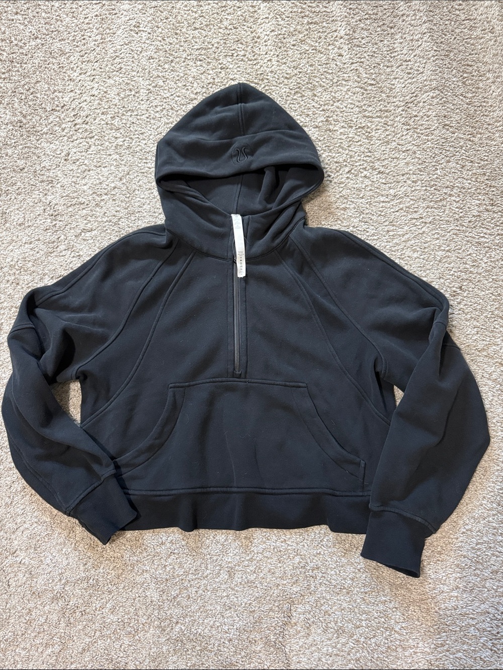 Black scuba M/L hoodie
